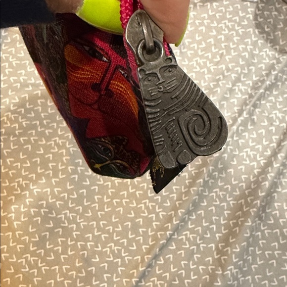 Laurel Burch Vibrant Cat Design Pouch - Picture 2 of 3
